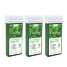 Kit 3 Refil Ceras Depilação Hortelã Refil Roll On Depilatória Depilflax 100g