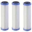 Kit 3 Refil Filtro Água 9.3/4 Plissado Lavável Caixa D'água