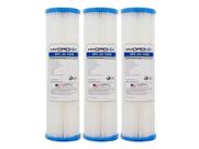 Kit 3 Refil Plissado Hydronix 50M 10"x2.1/2" Spc-25-1050