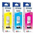 KIT 3 REFIL TINTA ORIGINAL (lacrada) COMPATIVEL PARA T544 L3110 L3250 L3150 L3210