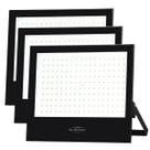 Kit 3 Refletor Blumenau de Led Slim 200W 6500K Preto Bivolt