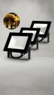 Kit 3 Refletor Led 50w 3000k Branco Quente Ip66