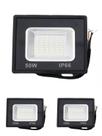 kit 3 Refletor Led 50w Holofote Prova Dágua Ip66 Branco Frio