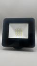 Kit 3 Refletor LED SMD 10W Carcaça Preta Luz Quente