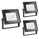 KIT 3 Refletor LED Start 30w IP66 Prova D' Água Luz Amarela
