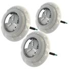 Kit 3 refletor luminária led para piscinas 6w rgb - luxpool