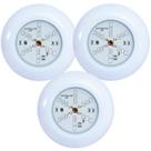 Kit 3 Refletores Led 6w RGB ABS para Iluminação Piscina