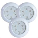 Kit 3 Refletores Led 9w RGB ABS para Iluminação Piscina