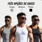 Kit 3 Regata Americana Masculina Canelada 100% Algodão Kit 3 Regata Americana Masculina Canelada 100% Algodão