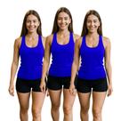 kit 3 Regata Dry Fit Feminina /Academia / Esportes / Tecidos Leves / Fitness