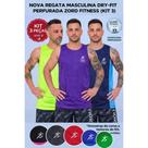 kit 3 Regata Masculina Academia Cavada Com Elastano Premium cores exclusivas(Forma pequena) -