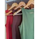 KIT 3 Regatas Casual Basica Suplex Duplo Blusa Feminina Blogueira Tendencia