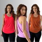 Kit 3 Regatas Dry Fit Treino Corrida Cavada Lisa Uv Passeio