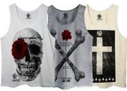 kit 3 regatas estampada corvuz