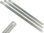 Kit 3 Régua Metal Inoxidável Marcação De Baixo Relevo Uso Escolar Escritório Engenheiro Profissional 60 cm