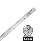 Kit 3 Réguas de Aço Inox 60cm 24 Pol Profissional Starfer
