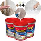 Kit 3 Rejunte Acrílico P/ Pisos Porcelanatos Impermeável 1kg