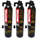 Kit 3 Reparadores Instantâneos Vacina Socorro de Pneu Furado Motul P3 Tyre Repair Kit 3 Reparadores Instantâneos Vacina Socorro de Pneu Furado Motul P3 Tyre Repair