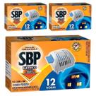 Kit 3 Repelente Aparelho Elétrico 12 Horas 12 Pastilhas