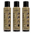 Kit 3 Retoque Maquinagem Para Cabelo Preto Colorific - 120ml