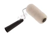Kit 3 rolo de pintura de lã carneiro pinta facil 10cm com cabo garfo p.a.g