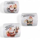 Kit 3 Rolo Papel Higiênico Natalino Banheiro Divertido 20m