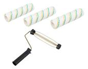 Kit 3 Rolo Pintura Poliéster Anti respingo + Garfo 23cm P.a.g