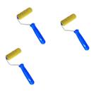 Kit 3 Rolo Pintura Rolinho Textura Média Chapisco Cabo 9cm
