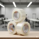 Kit 3 Rolos Fita Adesiva Durex Transparente Industrial 45mm x 300m Alta Resistência 38mc