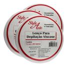 Kit 3 Rolos Lenço para Depilação Viscose 50m - Style Ação Kit 3 Rolos Lenço para Depilação Viscose 50m - Style Ação