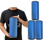 Kit 3 Rolos Massagem Liberação Miofascial 30x12cm DF1076 Azul Royal Dafoca Sports
