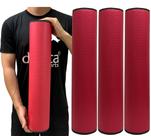 Kit 3 Rolos Massagem Liberação Miofascial 60x12cm DF1074 Vermelho Dafoca Sports