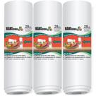 Kit 3 Rolos Nanocubos 28x500cm Embalagens Sacos refil bobina com Ranhura Gofrada para Seladora a vácuo