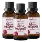 Kit 3 Rosa Mosqueta Clareador de Pele Corpo e Rosto