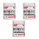 Kit 3 Ruthless 2.0 Pré-treino Sabor Morango 3x250g FNB Sport Nutrition