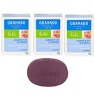Kit 3 Sabonete Bebe Granado Infantil Glicerina Lavanda Hipoalergênico Relaxante Base Vegetal 90g