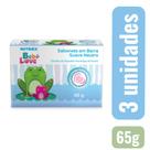 Kit 3 Sabonete Em Barra Infantil Bebê Love Suave 65g