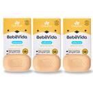 Kit 3 Sabonete em barra Infantil Bebê vida Leite de Arroz (Amarelo) - Davene 90g
