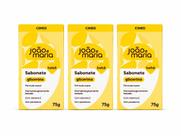 Kit 3 Sabonete Glicina em Barra João e Maria Bebê 75g Cimed Kit 3 Sabonete Glicina em Barra João e Maria Bebê 75g Cimed