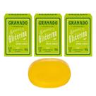 Kit 3 Sabonete Granado Erva Doce Extrato Calmante Glicerina Vegetal Natural em Barra 90g
