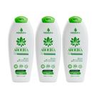 Kit 3 Sabonete Íntimo Aroeira e Menta Natuseiva 220mL Frescor Proteção pH Balanceado