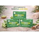 Kit 3 Sabonetes De Babosa Aloe Vera 90g Cuidado Suave Pele