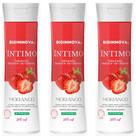 Kit 3 Sabonetes Íntimos Morango 200ml Bioinnova Frescor e Cuidado Diário