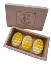 kit 3 sabonetes massageadores Jardim Versailles na caixa luxo