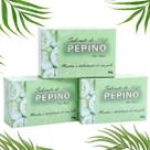Kit 3 Sabonetes Pepino Clareador Natural Anti-manchas Melasma e Acne