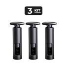 Kit 3 saca-rolhas para vinho com cortador de lacre