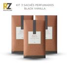 Kit 3 Sachês Perfumados Black Vanilla Via Aroma 10g para gavetas, armários e guarda-roupas Kit 3 Sachês Perfumados Black Vanilla Via Aroma 10g para gavetas, armários e guarda-roupas