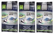 Kit 3 Saco A Vácuo para Roupas Cobertor Toalhas Travesseiros 50x70cm Kit 3 Saco A Vácuo para Roupas Cobertor Toalhas Travesseiros 50x70cm