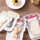 Kit 3 Saco Organizador Hermético Armazena Alimentos Pote