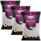 Kit 3 Saco p/ Lavar Roupas Grande Premium Log Ordene 50x60cm